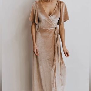 Baltic Born Meghan velvet wrap dress